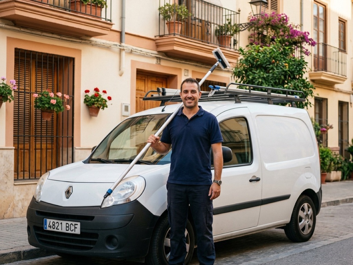 Equipo profesional de NetClarity trabajando en un edificio residencial